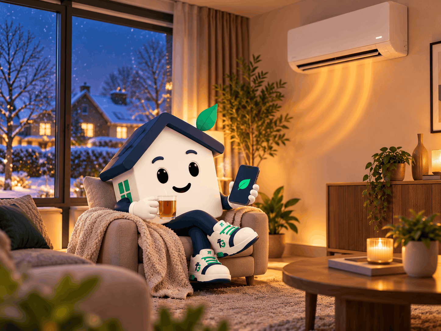 Airco die zuinig met stroom omgaat