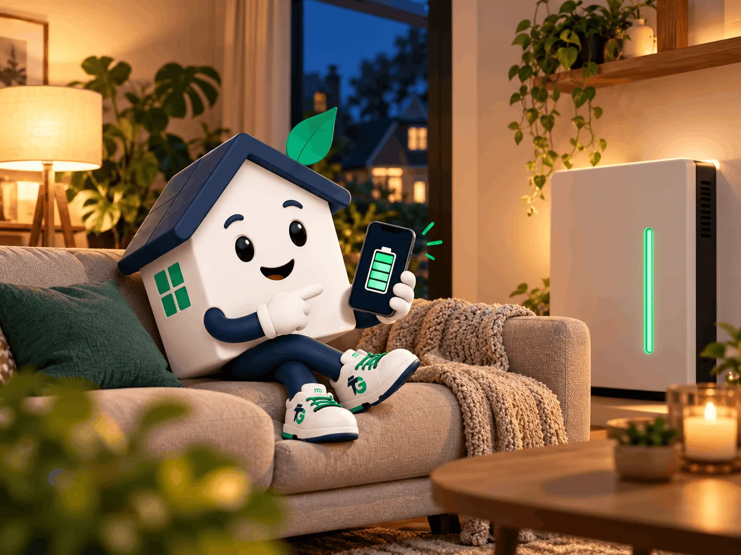 App voor slim handelen met een thuisbatterij