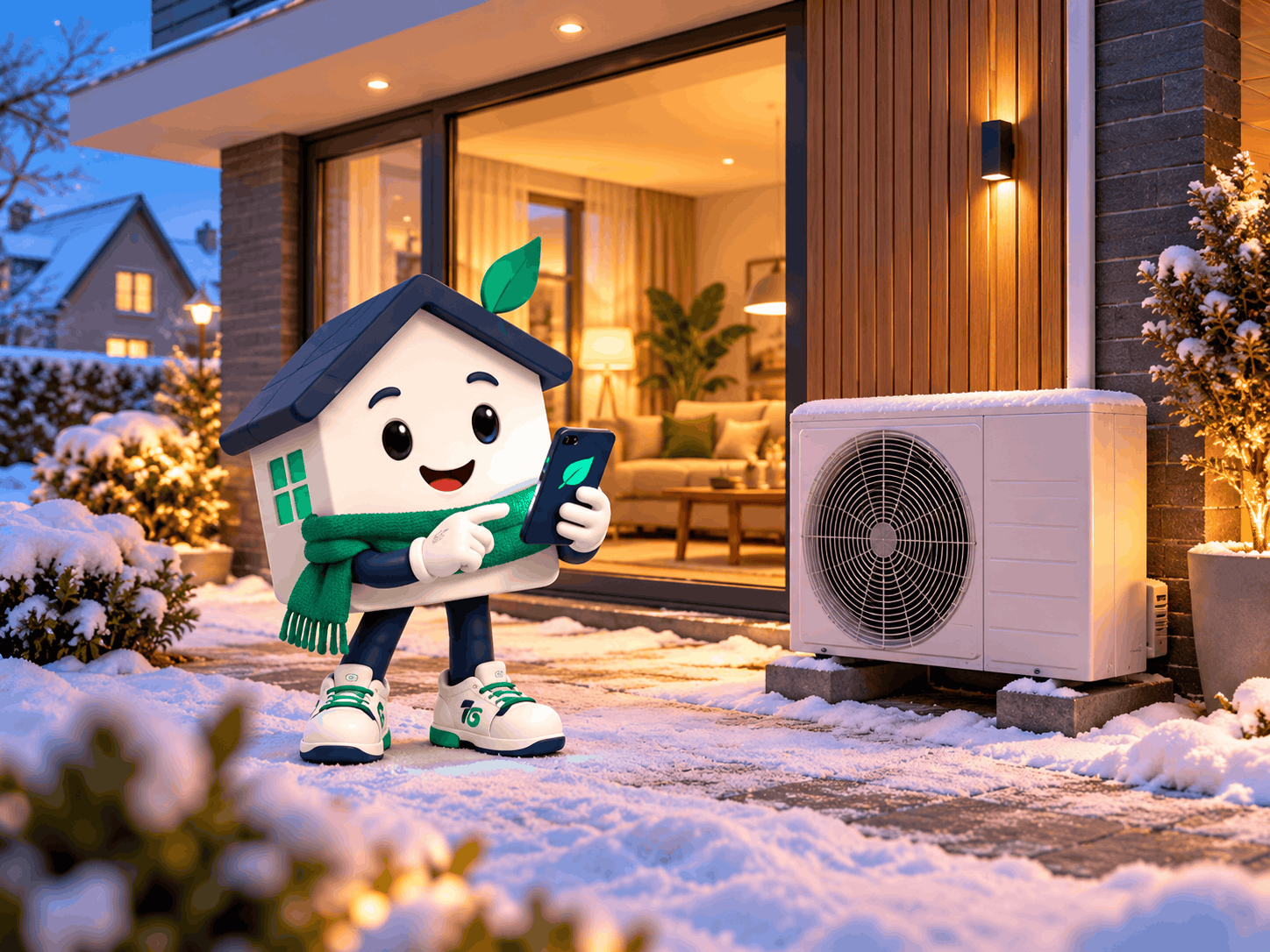 Warmtepomp die zuinig met stroom omgaat